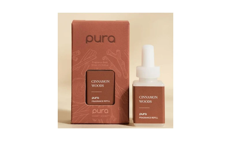 Pura - Cinnamon Woods - Smart Home Air Diffuser Fragrance - Smart Home Scent Refill - Up to 120-Hours of Premium Fragrance per Refill