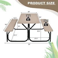 Picnic Table Bench Set Outdoor Backyard Garden Party Dining All Weather