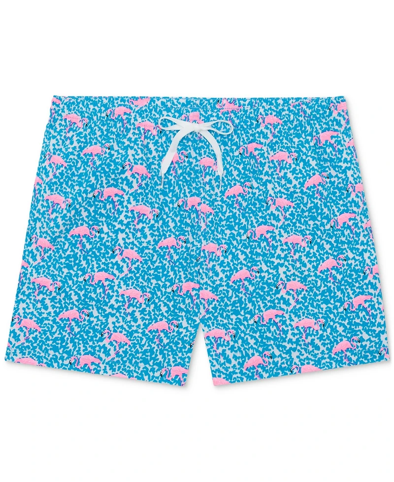 Chubbies Men's The Domingos Are For Flamingos Quick-Dry 5-1/2" Swim Trunks