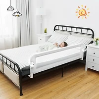Slickblue Extra Long Foldable Bed Guard Rail for Children, Easy to Install and Store