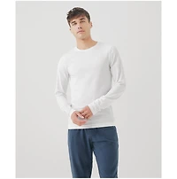 Organic Cotton Cool Stretch Long Sleeve Crew Undershirt 3-Pack