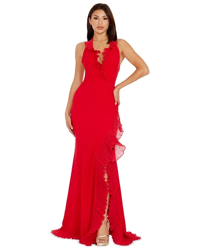 Dress the Population Women's Kathleen Ruffled Dress