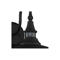 John Timberland Gough Rustic Industrial Farmhouse Outdoor Barn Light Fixture Texturized Black Dusk To Dawn Motion Sensor Dark Sky 12 1/2" for Ext