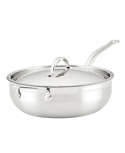 ProBond Clad Stainless Steel 5-Quart Covered Essential Pan with Helper Handle