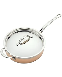 Hestan CopperBond Copper Induction 3.5-Quart Covered Saute with Helper Handle
