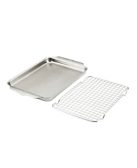 Hestan Provisions Oven Bond Try-ply Quarter Sheet Pan with Rack