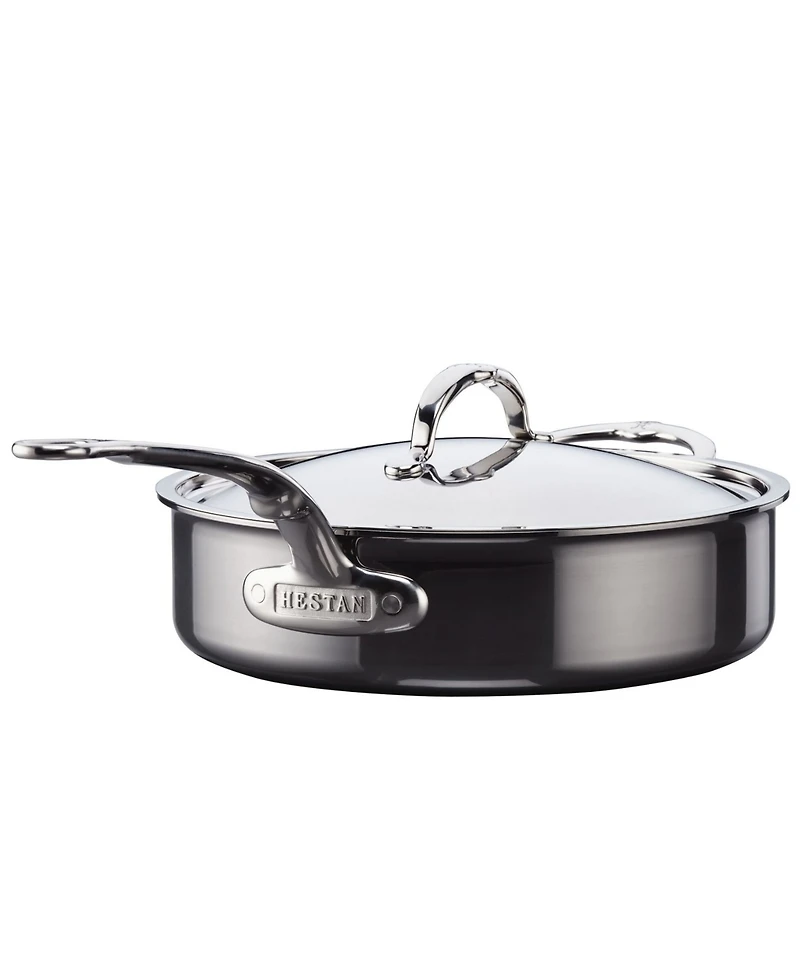 Hestan NanoBond Titanium Stainless Steel 3.5-Quart Covered Saute with Helper Handle