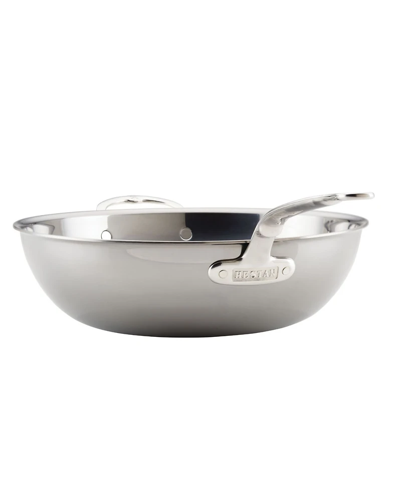Hestan NanoBond Titanium Stainless Steel 14" Chefs Pan with Helper Handle
