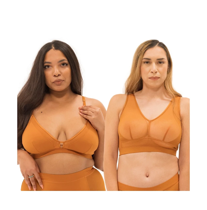 Naked Rebellion Women's Bralette & Tank Bra Set