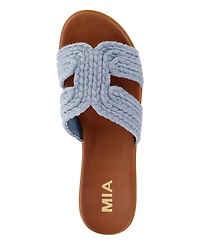 Mia Women's Poet Flat Slide Sandals
