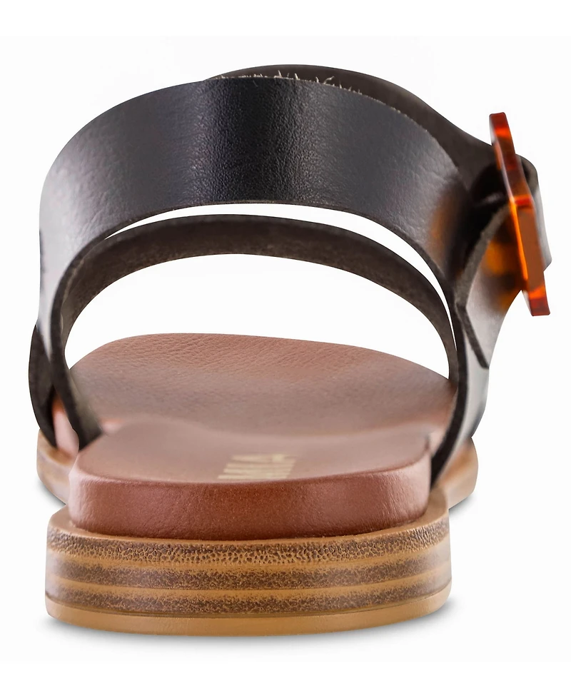 Mia Women's Peyton Round Toe Flat Sandals