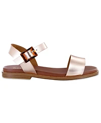 Mia Women's Peyton Round Toe Flat Sandals