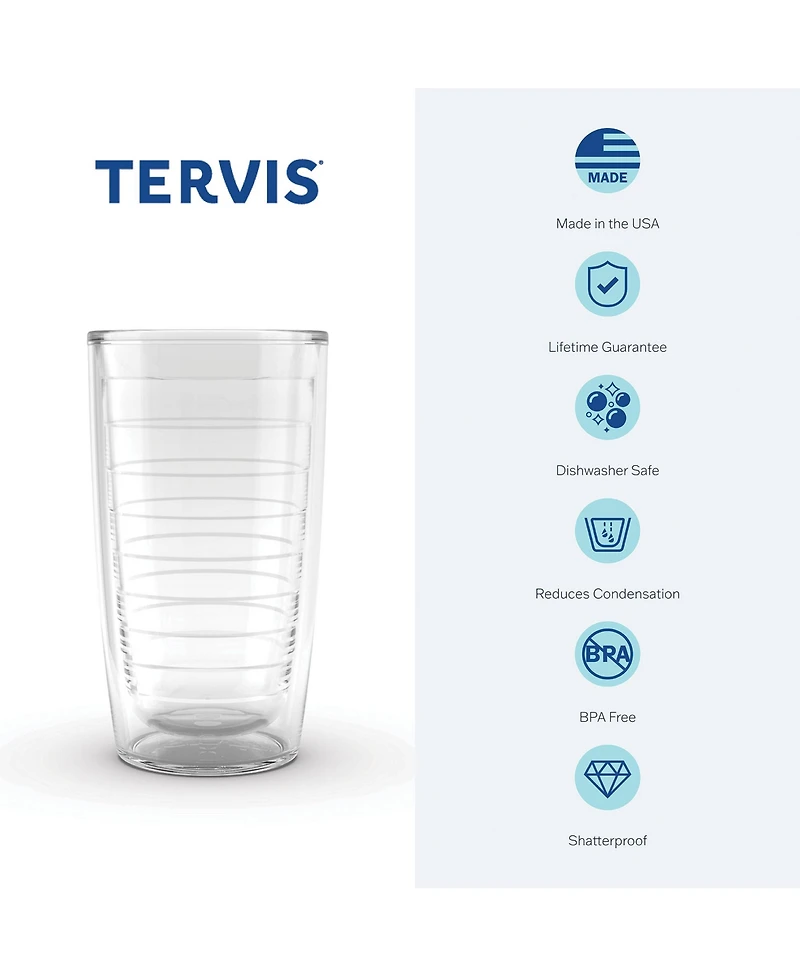 Tervis Sandy Slides Made in Usa Double Walled Insulated Tumbler Travel Cup Keeps Drinks Cold & Hot, 16oz, Red