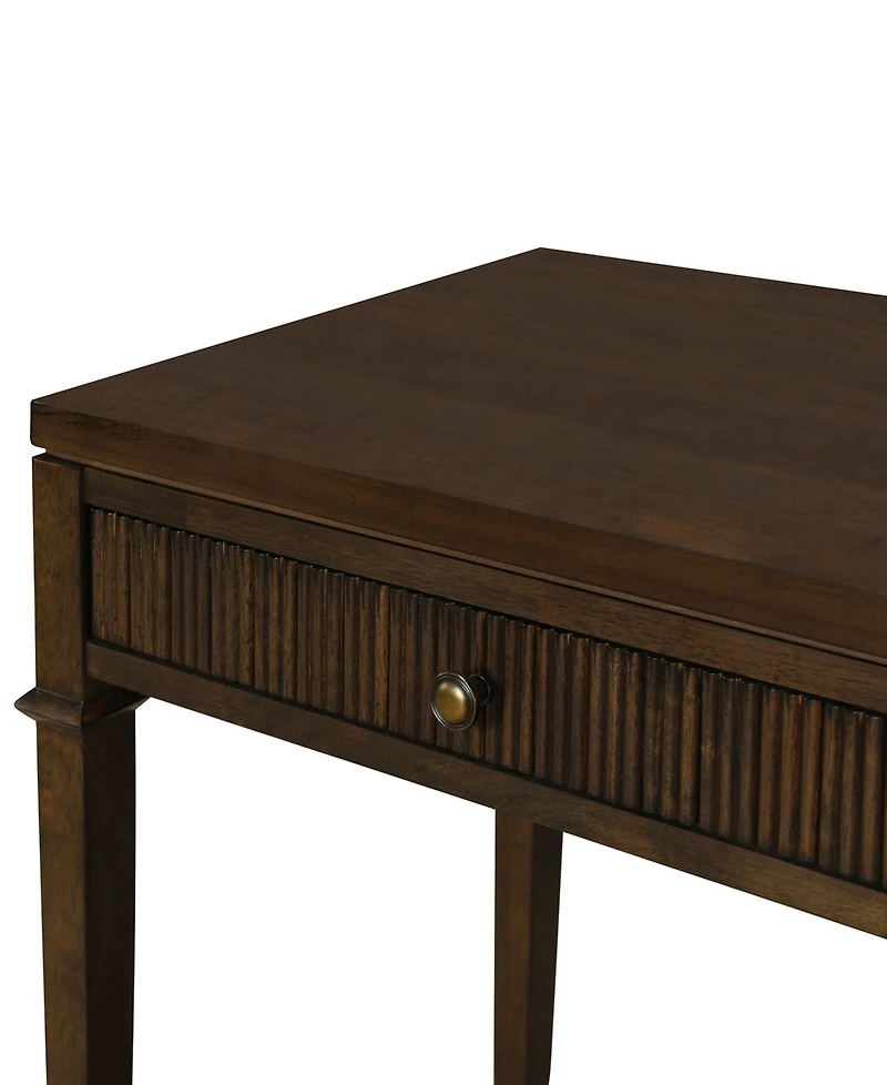 Martha Stewart Kenna 47.5" Fluted 2-Drawer Wood Storage Console Table