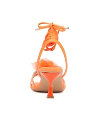 Fashion To Figure Women's Blossom Strappy Heel Sandal - Wide Width