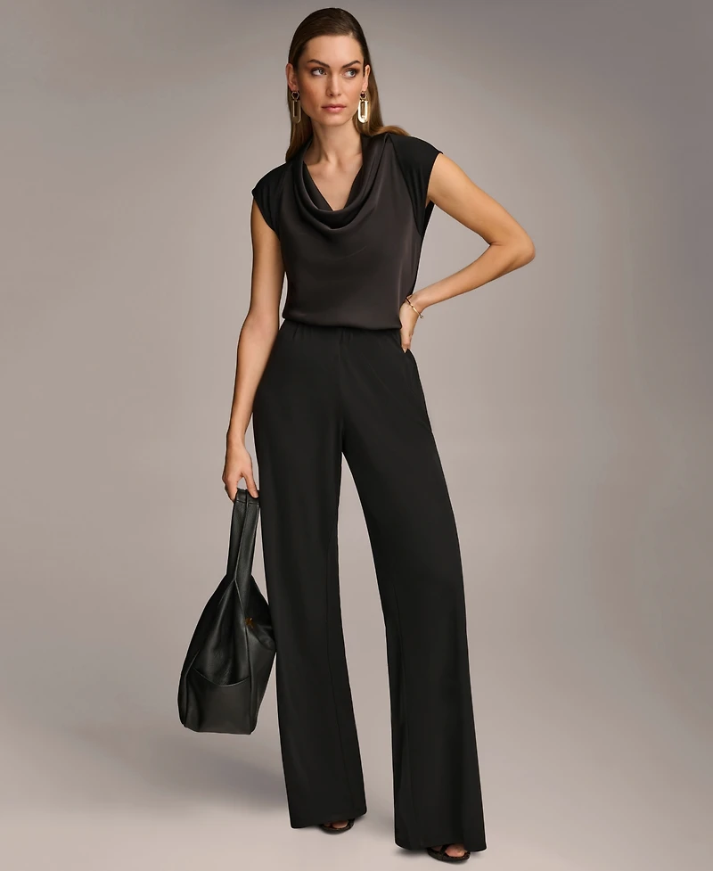 Donna Karan New York Women's Wide-Leg Jersey Pants