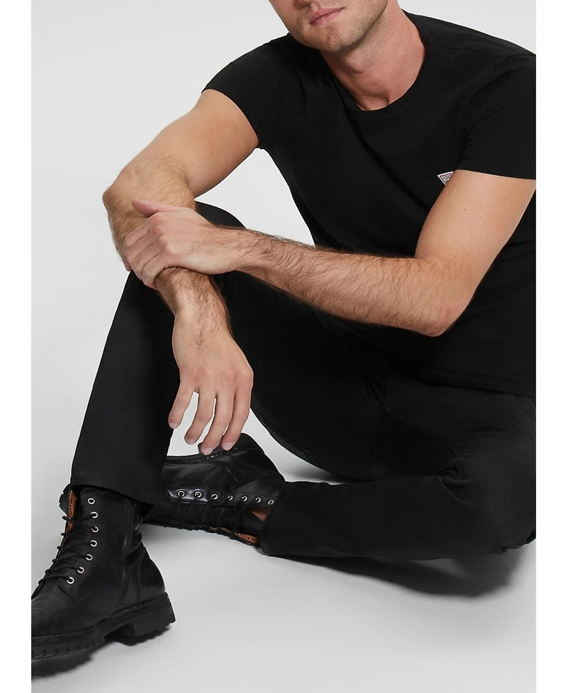 Guess Men's Miami Black Coated Skinny Jeans