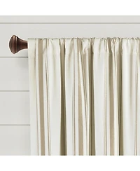 Farmhouse Stripe Yarn Dyed Eco-Friendly Recycled Cotton Window Curtain Panels