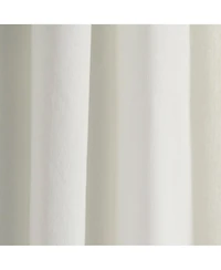 Lush Decor Luxury Modern Flower Linen Like Embroidery Border Window Curtain Panel