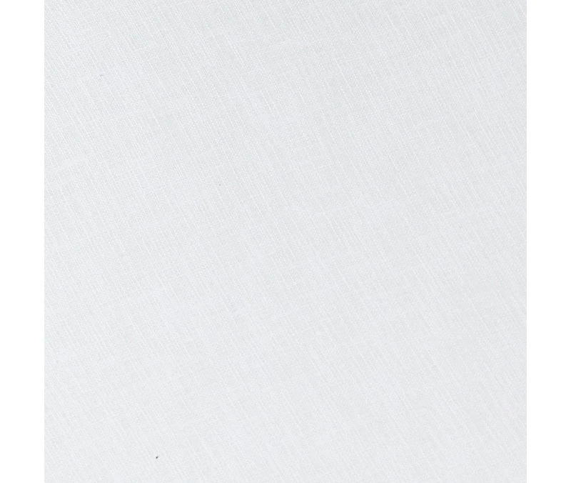 Springcrest White Linen Large Square Lamp Shade 7" Top x 17" Bottom x 13" Slant x 12" High (Spider) Replacement with Harp and Fini