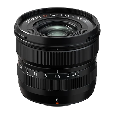 Fujifilm Xf 8mm f/3.5 R Wr Lens, Black