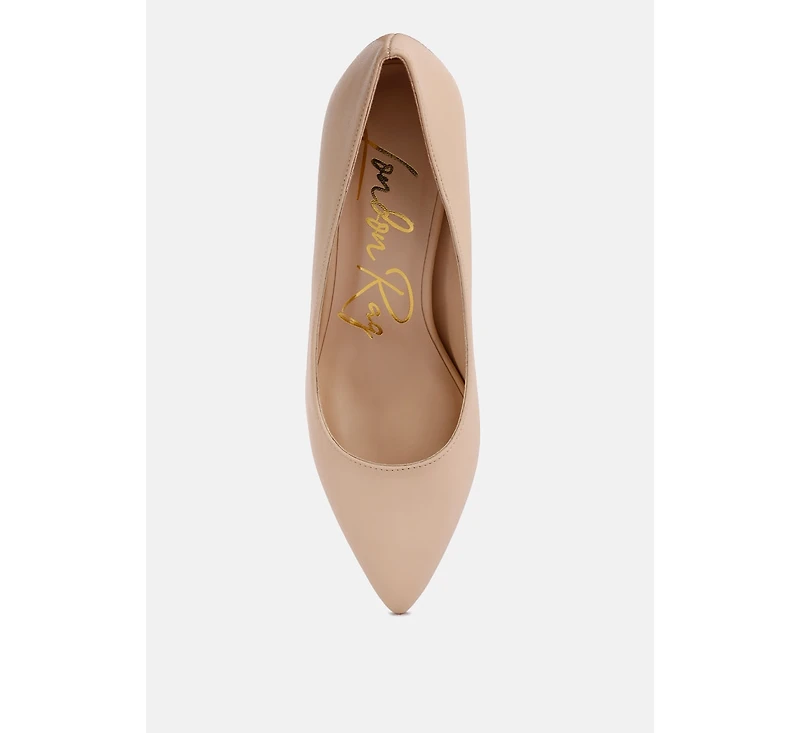 Casey Metallic Detail Block Heel Pumps Women