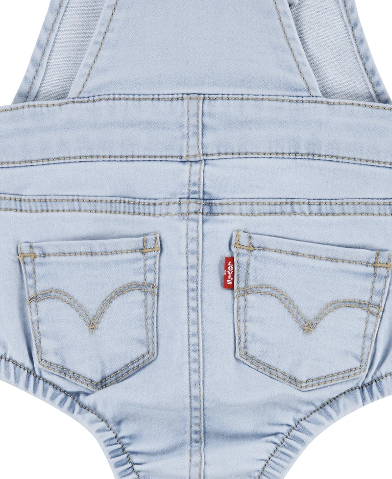 Levi's Baby Girls Sleeveless Denim Shortalls