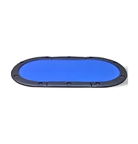 10-Player Foldable Poker Tabletop Blue