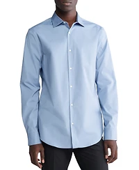 Calvin Klein Men's Slim Fit Supima Stretch Long Sleeve Button-Front Shirt