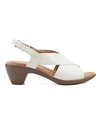 Easy Spirit Women's Chantal Crisscross Low Heel Sandals