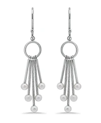 Macy's White Cultured Pearl Drop Earring
