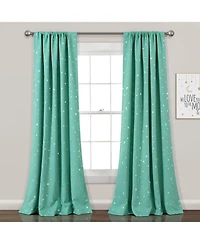 Lush Decor Star Blackout Window Curtain Panels