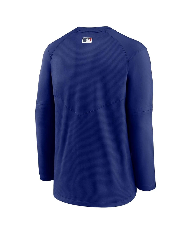 Men's Nike Royal Los Angeles Dodgers Authentic Collection Logo Performance Long Sleeve T-shirt