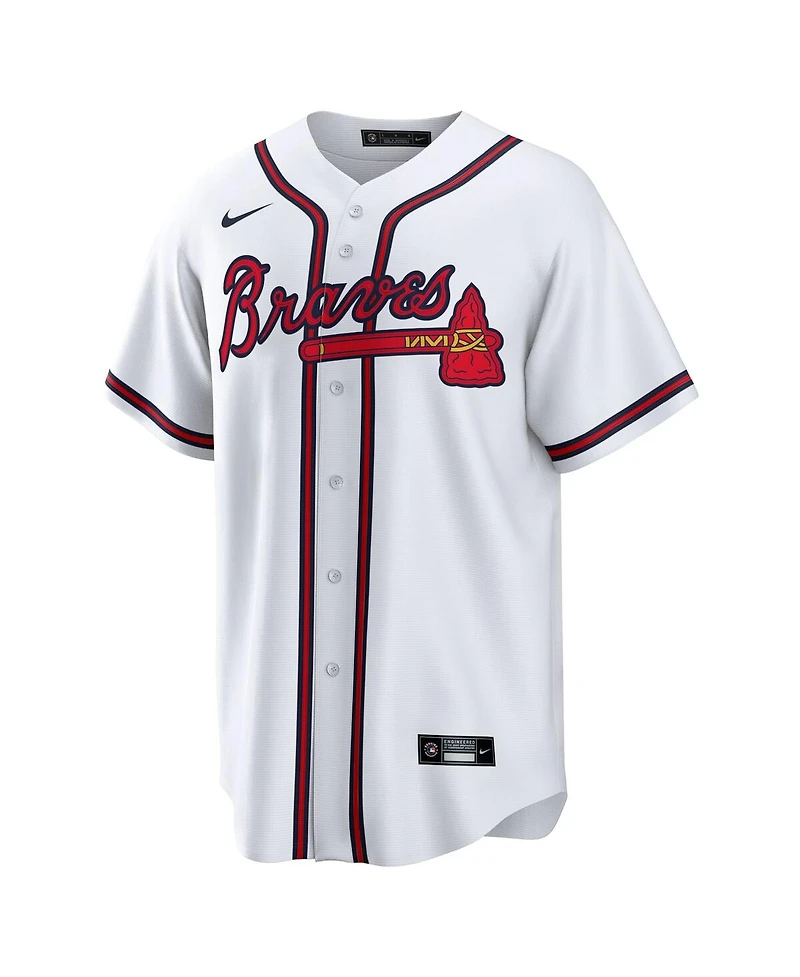 Men's Nike White Atlanta Braves Home Replica Team Jersey