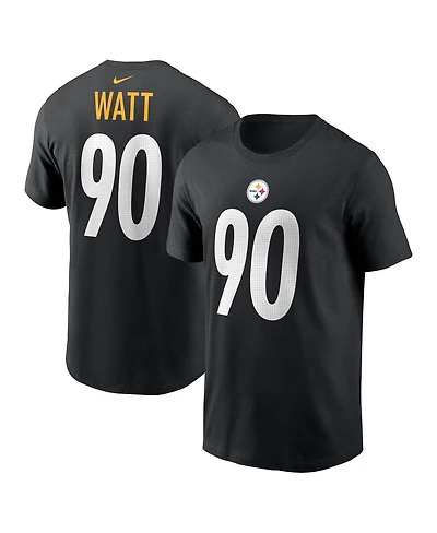 Men's Nike T.j. Watt Pittsburgh Steelers Player Name and Number T-shirt