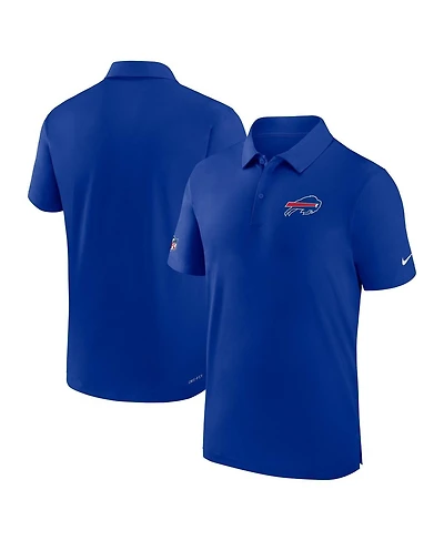 Men's Nike Royal Buffalo Bills Sideline Coaches Dri-fit Polo Shirt