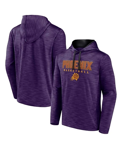 Men's Fanatics Heather Purple Phoenix Suns Fast Break Pullover Hoodie