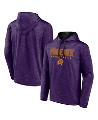 Men's Fanatics Heather Purple Phoenix Suns Fast Break Pullover Hoodie