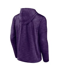 Men's Fanatics Heather Purple Phoenix Suns Fast Break Pullover Hoodie