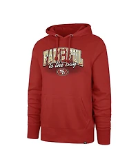 Men's '47 Brand Scarlet San Francisco 49ers Regional Headline Pullover Hoodie