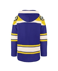 Men's '47 Brand Blue St. Louis Blues Superior Lacer Pullover Hoodie