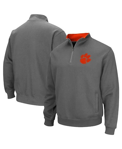 Men's Colosseum Clemson Tigers Tortugas Logo Quarter-Zip Pullover Jacket