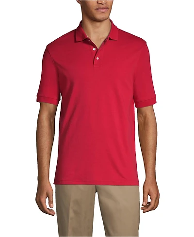Lands' End Men's Short Sleeve Interlock Polo Shirt