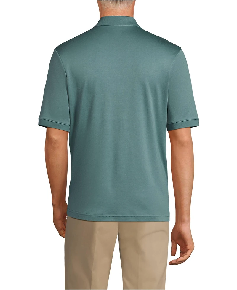 Lands' End Men's Short Sleeve Cotton Supima Polo Shirt