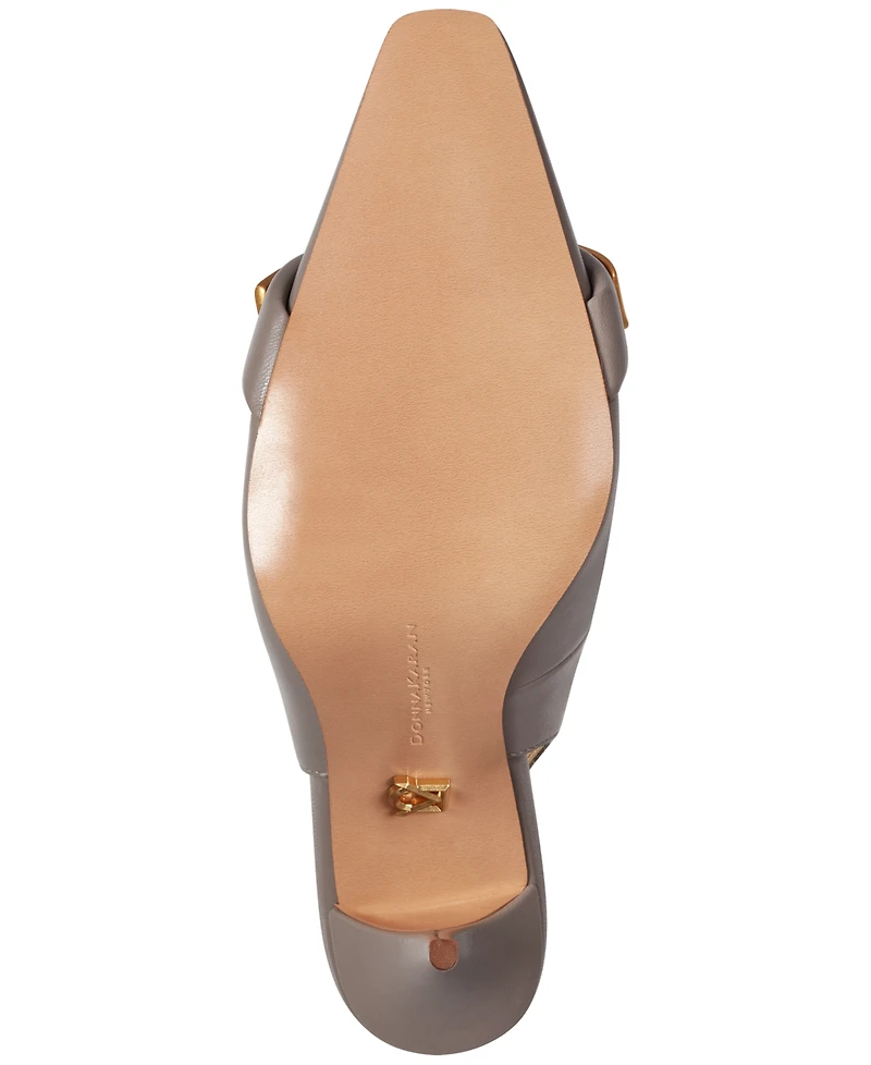 Donna Karan New York Women's Sayer Leather Square Toe Slingback Pumps