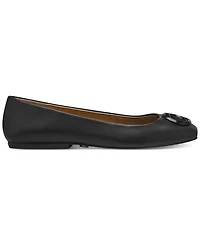 Donna Karan New York Women's Kylee Logo Leather Ballet Flats
