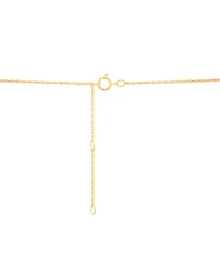 Diamond Open Heart Pendant Necklace (1/4 ct. t.w.) in 14k Gold-Plated Sterling Silver, 16" + 2" extender