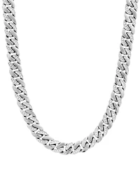 Legacy for Men By Simone I. Smith Men's Crystal Curb Link 24" Chain Necklace Stainless Steel & Gold-Tone Ion-Plate
