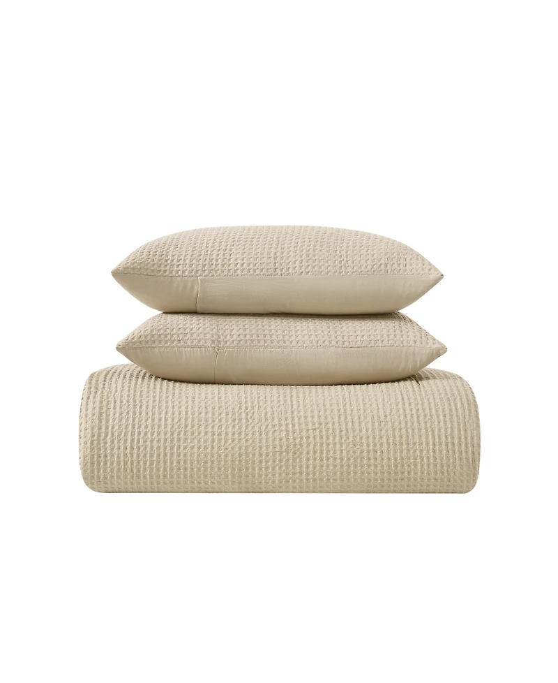 Truly Soft Textured Waffle 2 Piece Comforter Set, Twin/Twin Xl