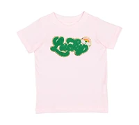 Sweet Wink Little and Big Girls Lucky Rainbow Patch St. Patrick's Day Short Sleeve T-Shirt